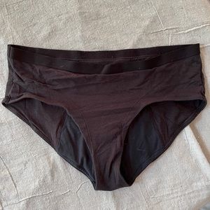 Thinx Cotton Brief, Size XL, black